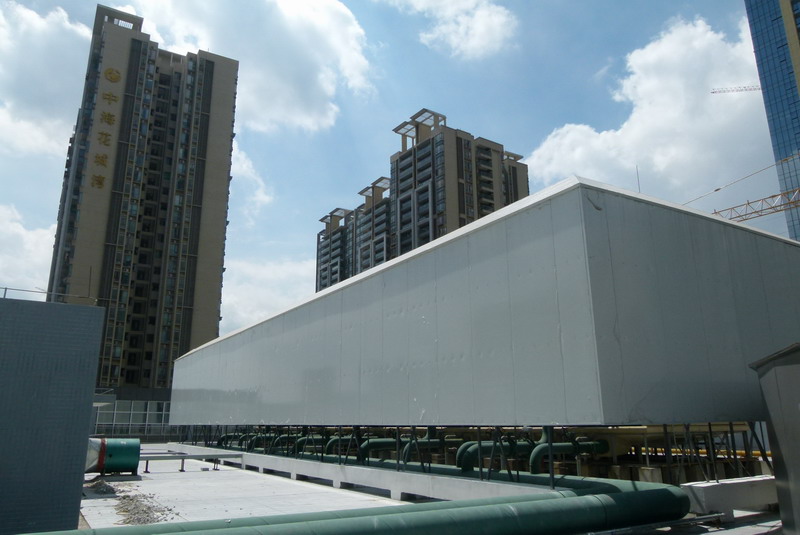 珠江新城K地块商业楼楼顶冷却塔噪声治理工程